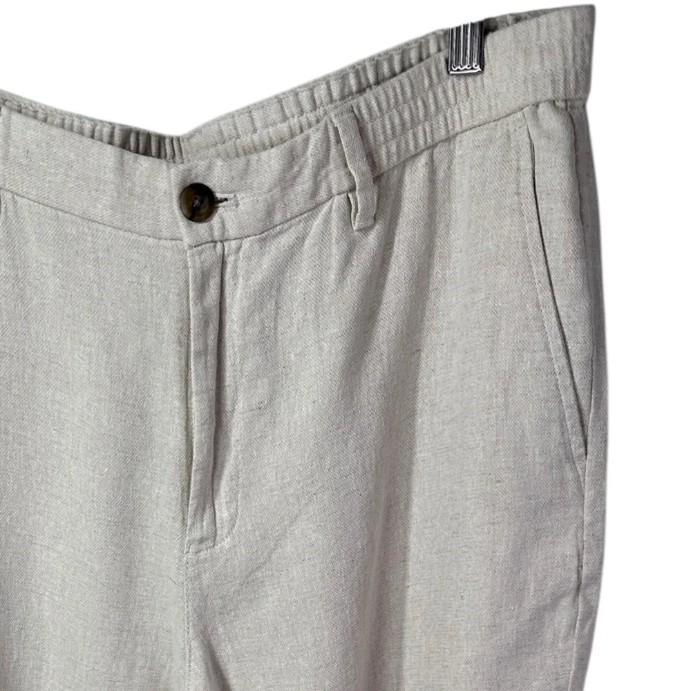 Banana Republic Light Tan Linen Blend Chinos 34 x 32